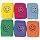 Assorted Colors Smiley Face Soft Polyester Wristbands - 2.75" (Pack of 12) - Fun & Vibrant Party Accessory for Kids & Adults