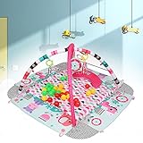 ✩ 🔵[ Facile à assembler et à transporter ] –Tapis d’éveil pliable en matériaux durables. Montage sans outils, facile à ranger et à emporter. Idéal pour la maison ou les sorties.