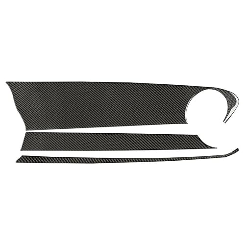 Car Cover Console Panel for Chevrolet for Camaro 2017-2022 Carbon Fiber Interior Co-Pilot Instrument Panel Decorative Strip Cover Stickers(Black)