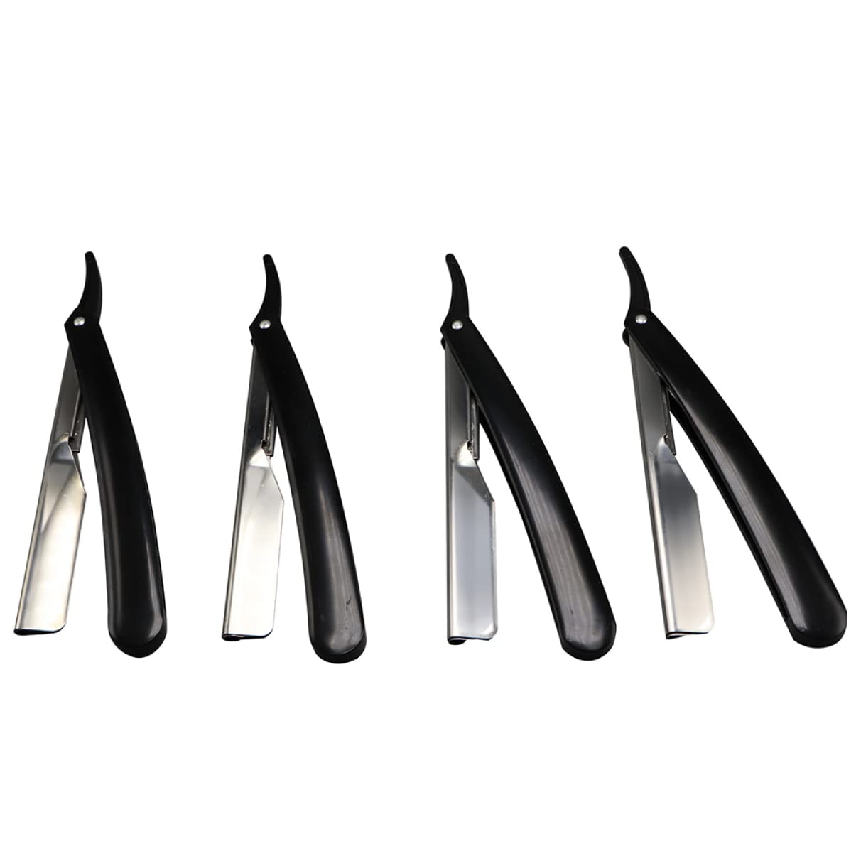 minkissy 4 pcs Manual Razor Safety Folding Beard Clipper Safety Razor Straight Razor manual razor for men shaving machines for men safe razor portable shaver old fashioned razor blade