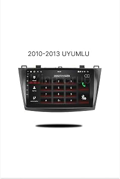 Mazda 3 2010-2013 Uyumlu Multimedya CarPlay & Android Auto | Geri Görüş Kamerası Hediye 6GB 8 CORE