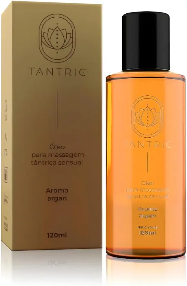 Óleo para Massagem Sensual Tantra Argan 120ml Relaxamento e Hidratação