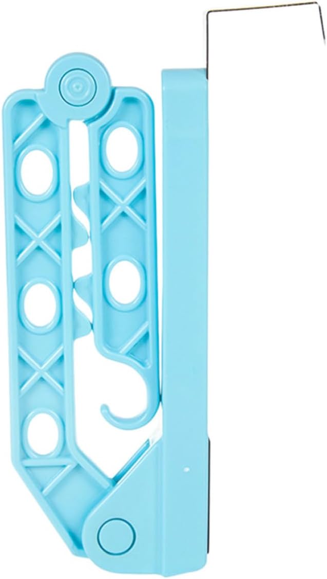 2pcs Hole Foldable Plastic Hanger Hook for Dorm Room Drying