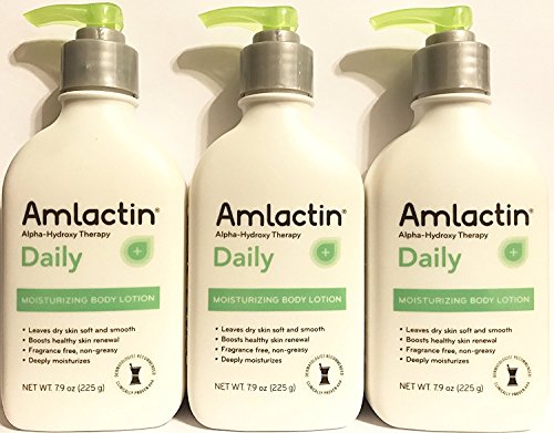 AMLACTIN 12% Moisturizing Body Lotion 8 oz (Value Pack of 3)