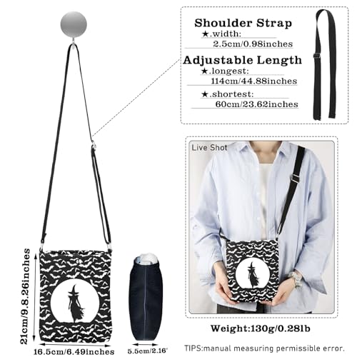 CMNIM Witch Crossbody Bag - Witch Gifts for Fans, Meditation & Halloween Party Favors3