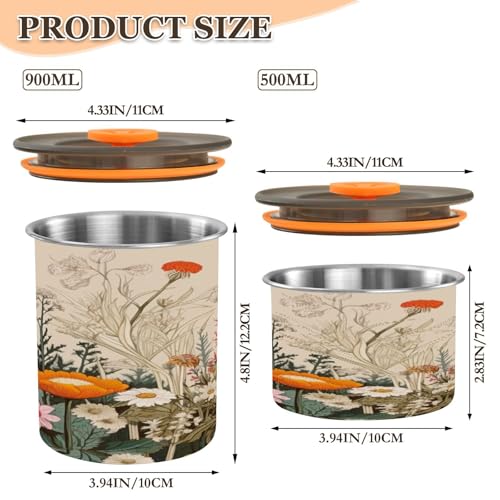 Bote para café hermético de acero inoxidable 500ml miniatura 2