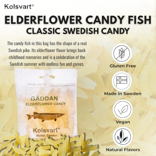 KOLSVART Swedish Candy, Torsken Shaped, Gluten Free 4.2 oz - image 2