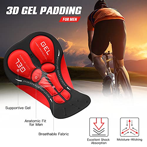 Calções de ciclismo,KKcare Calções de ciclismo de ciclismo masculino calção de ciclismo respirável a