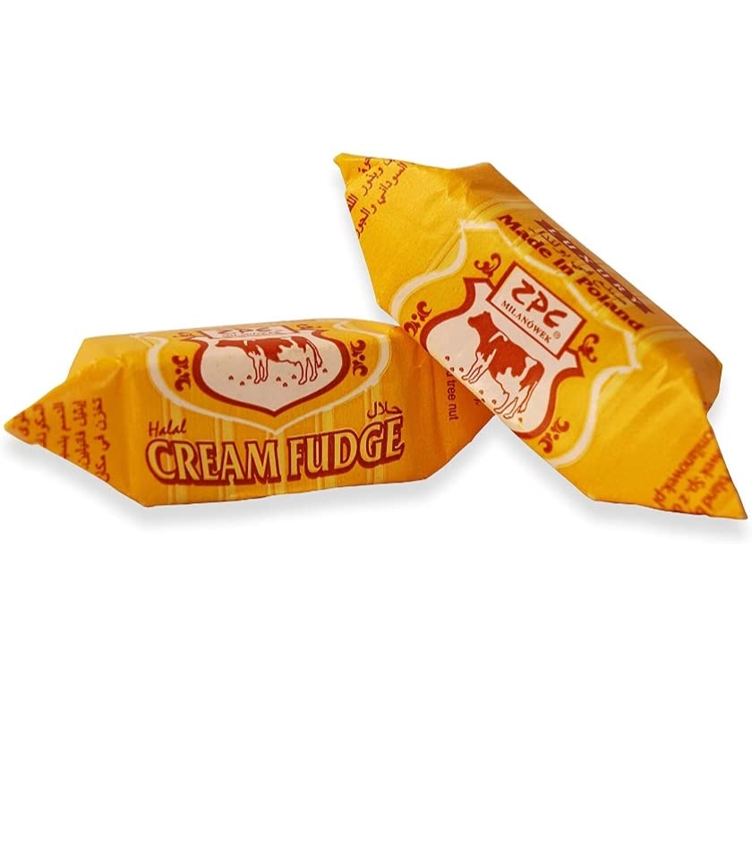 Image of Zpc Milanowek Cream Fudge Luxury,150 Gram Pack Of 2 (Made In Poland) Glacier Poland Cream Classic Toffee /Fudge Creamy&Chewy /Buttery Delicious /Real Butter Toffees /Birthday Party Gift Toffee