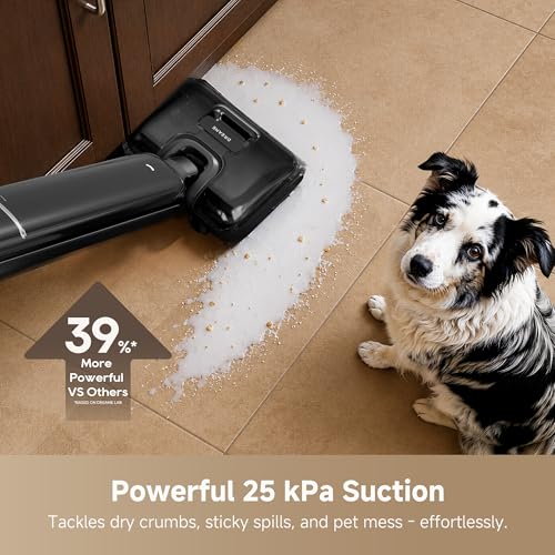 DREAME Aero Wet Dry Vacuum Cleaner, All-in-ONE Vacuum Mop for Wet & Dry Messes, 0 Hair Residue Great for Pet Owners, One-Press Self-Clean, 180 Lie Flat, 35mins Runtime for Hard Floor Cleaning - image 4