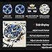 OLEVS Mens Watch Automatic Blue Dial Luxury Fancy Watches for Men Self Winding Silver Gold Stainless Steel Skeleton Tourbillon Men's Wrist Watches Fashion Big Face Relojes para Hombres