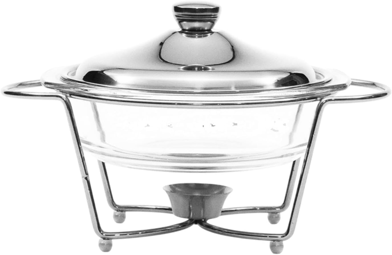 チェーフィングディッシュ ビュッフェセット ラウンドチェーフィングディッシュ, 銀, 20.3&times;32.8cm