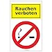 Produktbild Etiketten Rauchen verboten 1 Bogen selbstklebend