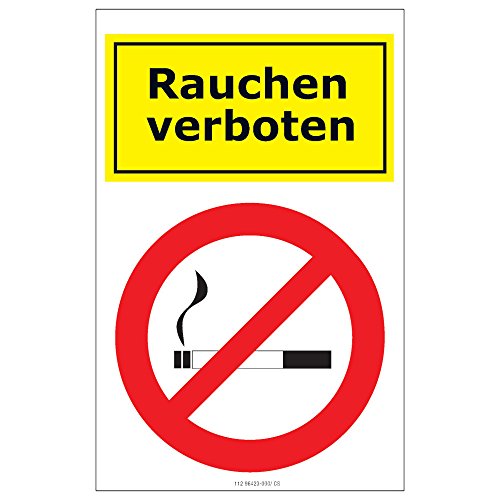 Preisvergleich Produktbild Etiketten Rauchen verboten 1 Bogen selbstklebend