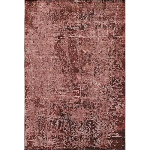 Addison Rugs Mayfield AMF559 Merlot 3' x 5' Indoor Premium Machine Washable Rug, Silky Soft, Easy Clean, Non Shedding, Bedroom, Living Room, Dining Room, Kitchen, Patio Rug by Addison Rugs - Image 2