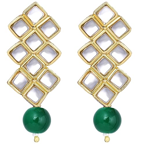 Image of Peora Kundan Faux Pearl Necklace & Jewelry Set Gift for Women