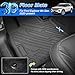 Floor Mats for Ford Explorer 2020-2025 2026 6 Seats Captain Chairs, All Weather Cargo Liner for Explorer Accessories Active/ST Line/ST/Platinum Back Seat Cover Protector, Car Accessories