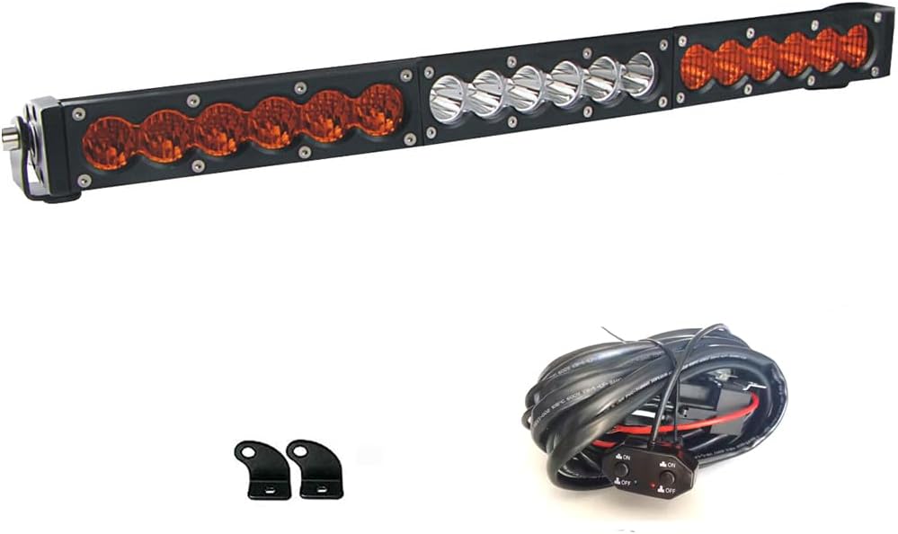 Single Row LED Light Bar 20" White Amber Yellow Combo Headlight Fog Work Driving Lamp Off-Road 4WD Van UTE Truck Pickup Cab ATV SUV UTV Bus Wagon Buggy Wiring Kits