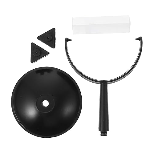 FIXOSHEE 1set Triple Prisms Teaching Demonstrator with Stand for Light Refraction Experiments Physics Education Optical Tool for Classroom Learning