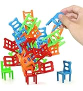 Jenilily Stacking Chairs Game Family Board Balancing Toys Games for Kids (18 Chairs Toys Set)