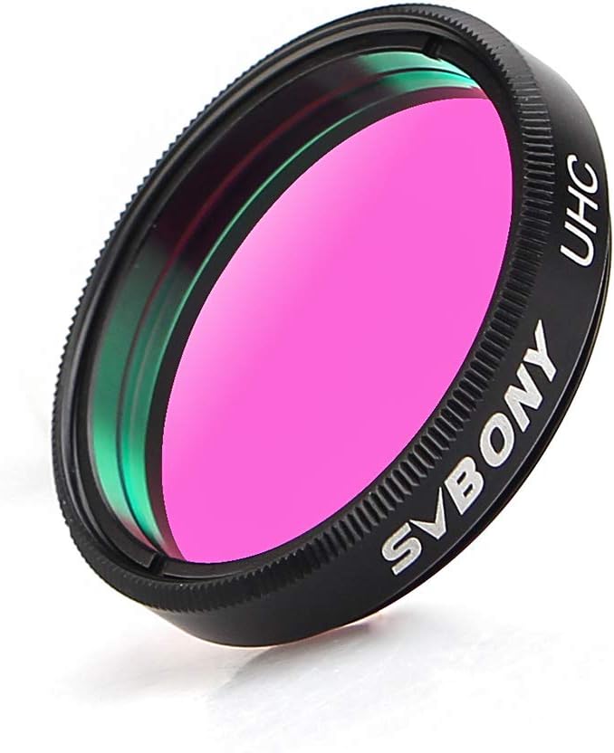 Svbony 1.25" Telescope Filter with High Contrast Optical Lens UHC Filter Aluminum Frame Telescope Eyepiece Filter