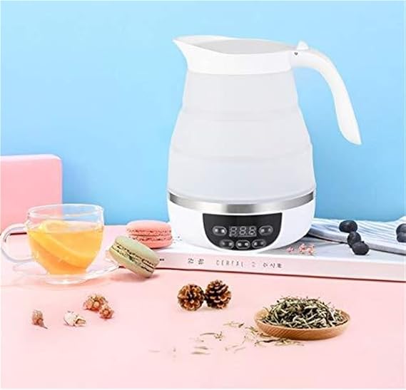 Foldable Travel Electric Kettle,Temperature Control Portable Travel Kettle, Electric Kettle, Dual Voltage Auto Shift