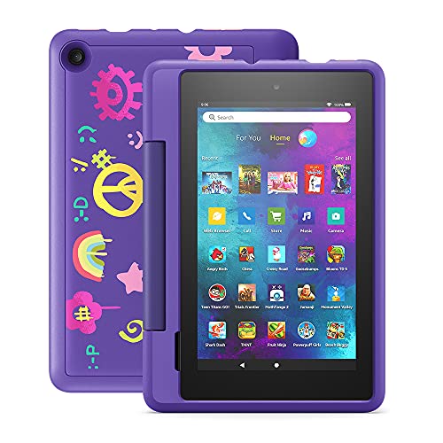 Fire 7 Kids Pro tablet, 7" display, ages 6+, 16 GB, Doodle #2