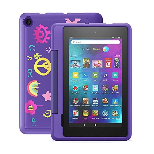 Fire 7 Kids Pro tablet, 7" display, ages 6+, 16 GB, Doodle