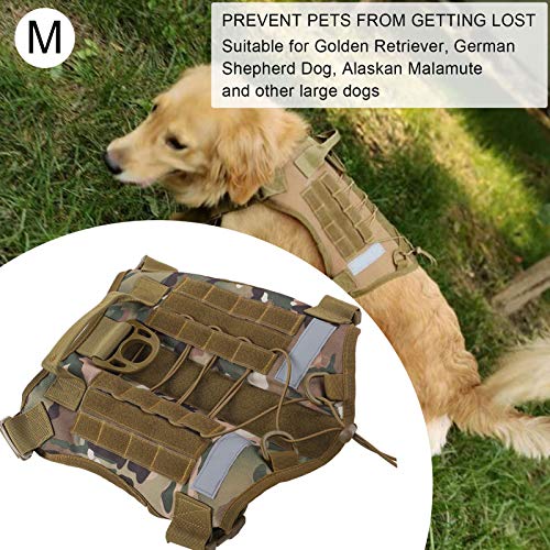 Dibiao Hond Vest Verstelbare Anti‑Lost Hond Vest Met Harnas Leiband Voor Outdoor Trainingcamouflage Groen L - Image 4