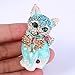 EVER FAITH Austrian Crystal Lovely Plump 3D Bowknot Cat Brooch Enamel Pet Animal Kitten Brooches Dress Suit Sweater Scarves Accessoriesfor Women