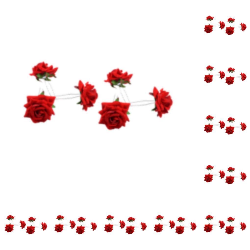 10 Ensemble de Épingles à cheveux à fleurs en ABS, 6 pièces/ensemble, maintien facile et sécurisé, cheveux de mariage et de mariée, large Application, peigne à fleurs en ABS