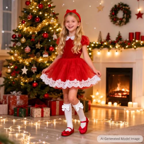 Image of Felix & Flora Toddler Flower Girl Dress Shoes Girl Ballet Flats Party School Shoes Wedding
