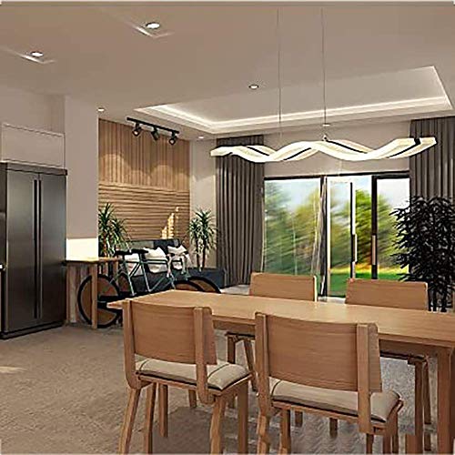 Candelabro LED regulable moderno con lámpara de techo ajustable tricolor 4