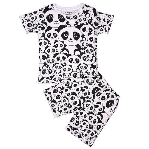 Image of Be Awara Kids Printed Half Sleeves T-shirt & Shorts Clothing Sets, 100% Cotton Soft Unisex Cord Set, Comfortable Wear for Kids With Cool Prints, Everyday Casual Wear for Boys & Girls