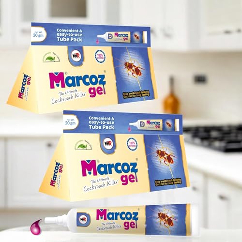 MMR Making Marvelous Marcoz Gel Cockroach Killer, 20 gm Tube Pack, Easy-to-Use pack of (2)