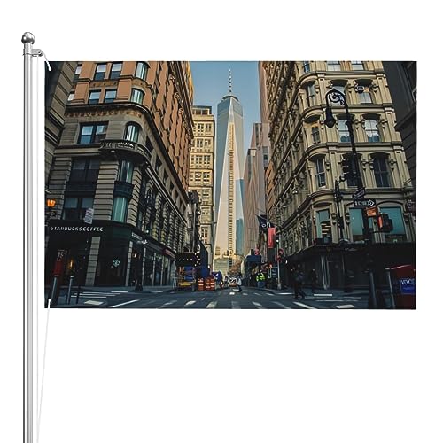 Banni&egrave;re New York anti-d&eacute;coloration pour habiller une cour ou une fa&ccedil;ade sans s'ab&icirc;mer