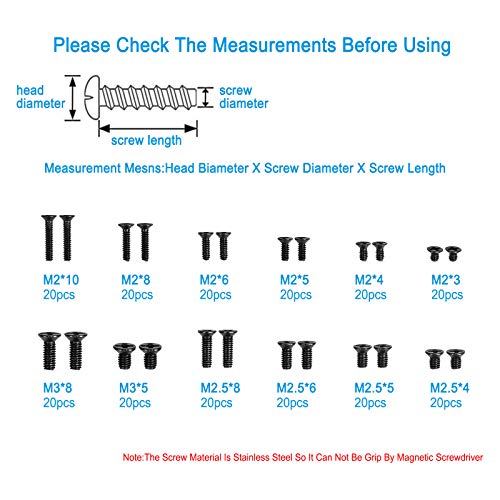 Computer Schroef 240 Stuks Laptop Notebook Schroeven Kit M2 M2.5 M3 Zelftappende Schroeven Elektronische Reparatie… - Image 6