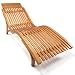 Produktbild Ampel 24 Sonnenliege Cannes, Gartenliege ergonomisch geschwungen, Relaxliege mit wählbarer Liegeposition, wetterfeste Gartenliege aus Holz