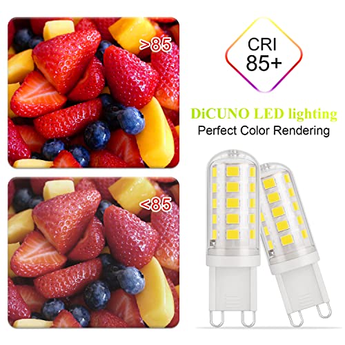 DiCUNO G9 LED Bulb Cool White 6000K, 3W, 30W Halogen Equivalent, 410LM, Not Dimmable - Image 3