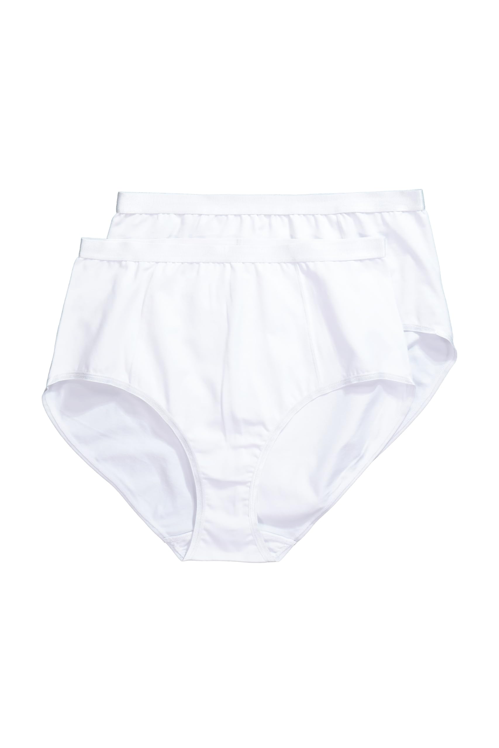 Ulla Popken Damen große Größen Übergrößen Plus Size Shaping-Maxislips, 2er-Pack, Biobaumwolle 849229