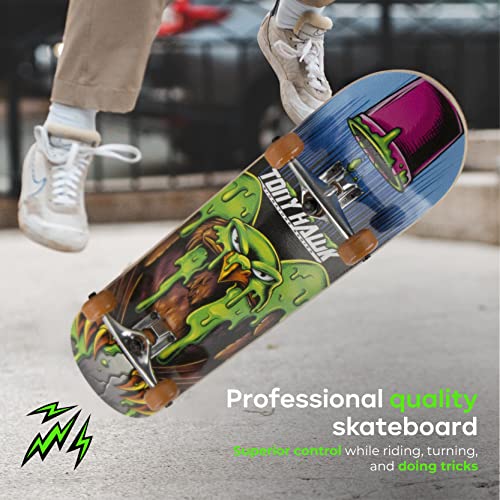 Tony Hawk 31 Inch Skateboard, Tony Hawk Signature Series 2, 9-Ply Maple Deck Skateboard For Cruising, Carving, Tricks And Downhill, Mad Hawk #TOP7