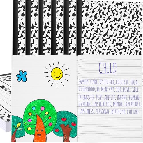 Livre vierge pour enfants Henoyso lot de 12 carnets de composition K-2 pour dessiner et écrire