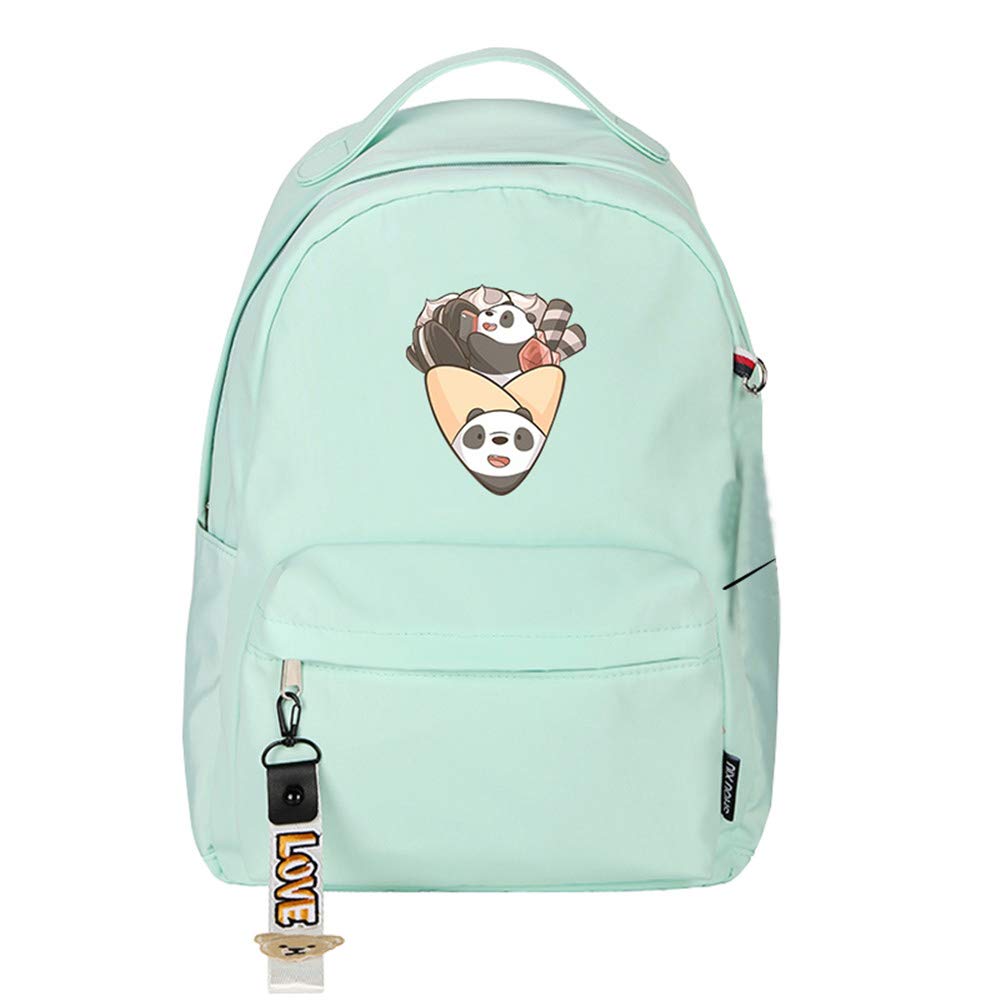 TPS Bear Crepe - Mochila pequeña para niñas, diseño de panda y té con leche
