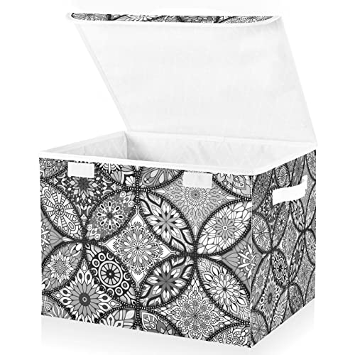 Oyihfvs Mandala Vintage Islamic, Arabic, Indian, Ottoman Floral Motifs Foldable