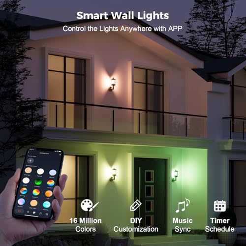Luces de pared exterior XMCOSY+ con 50% de descuento, ahora $29.99
