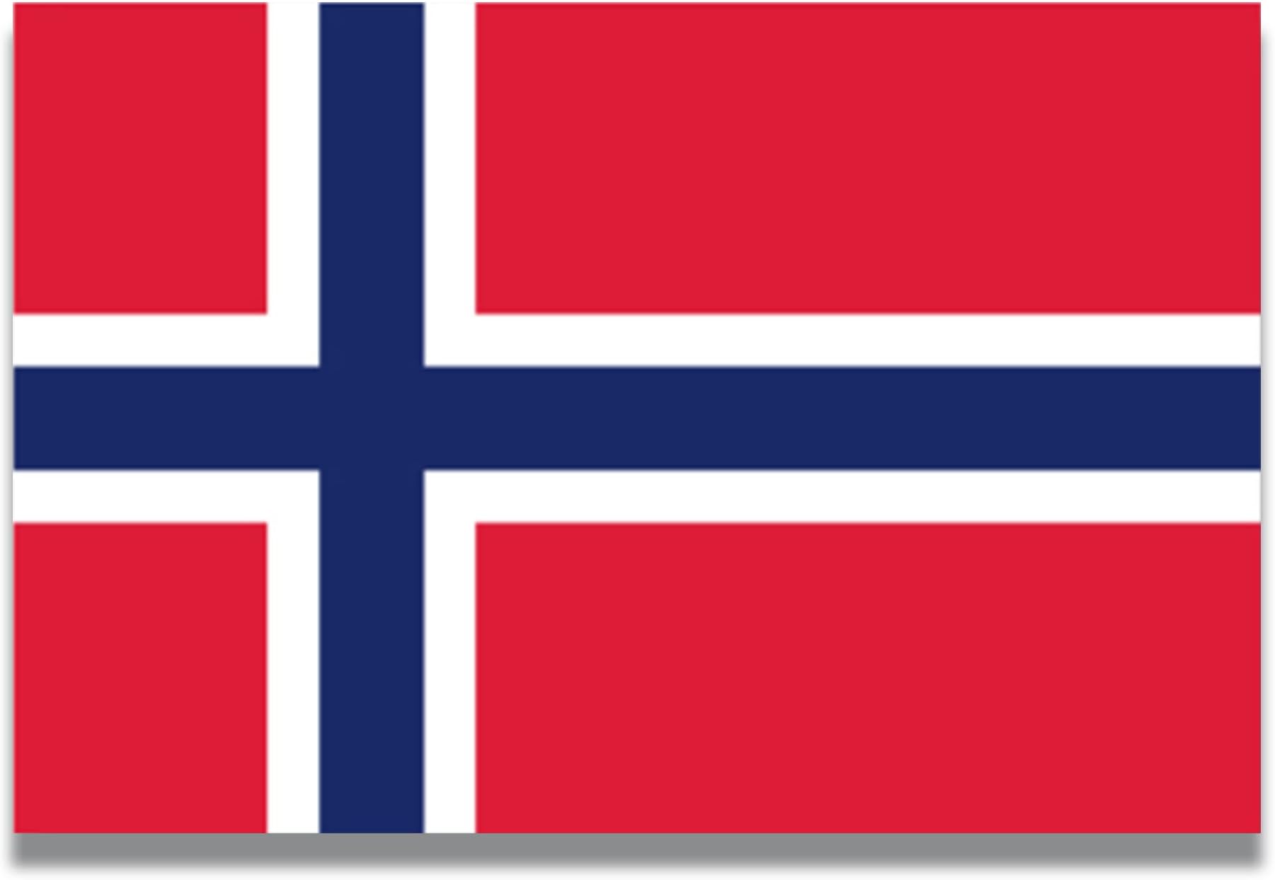 Magnet Me Up Norway Norwegian Flag Car Magnet Decal, 4x6 Inches, Heavy Duty Automotive Magnet for Car, Truck SUV