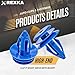 Rexka 20pcs Wheel Arch Moulding Retainer Clips, Car Trim Clip Retainers, Blue Plastic Compatible with Land Rover Range Rover Evoque OE LR027255 Discovery, Discovery Sport
