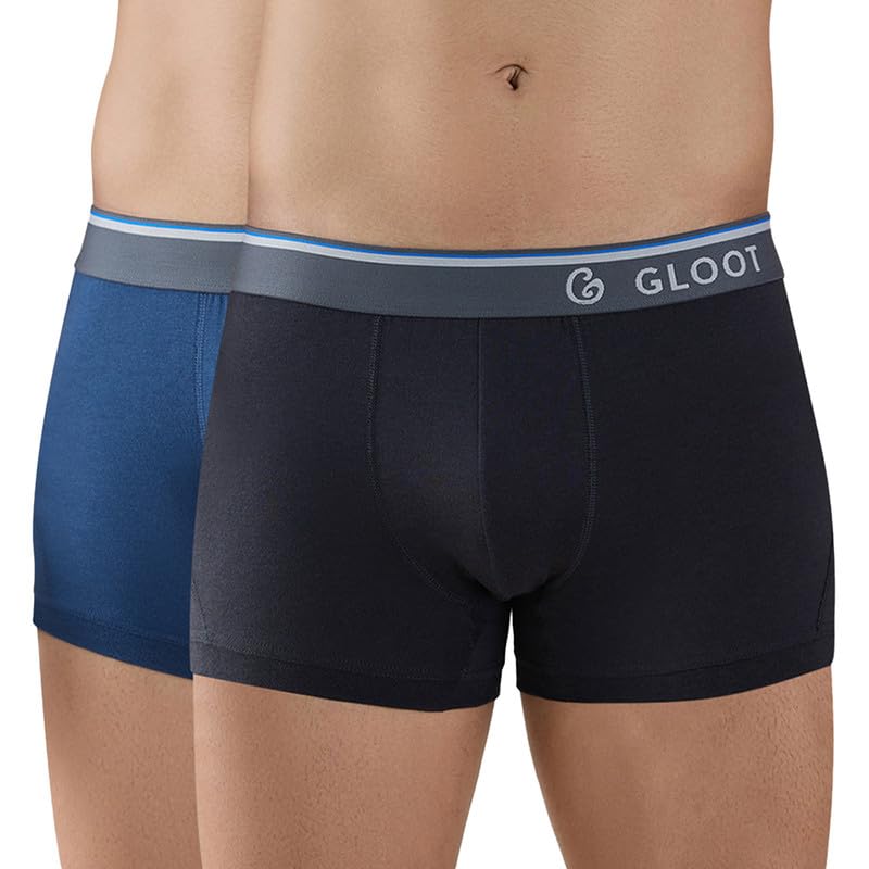 Image of GLOOT Men's Cotton Trunks Striped Briefs
