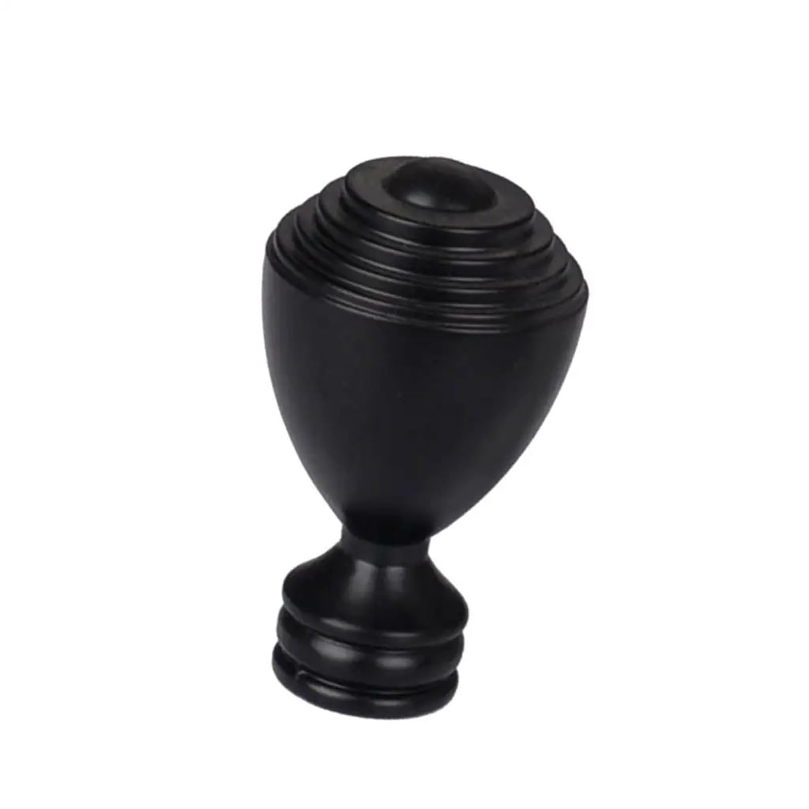 LUYSGBXR Curtain Rod Head Curtain Decorative/Rod 1 Piece Alloy Finishes Ends Heads 28mm(Black O)