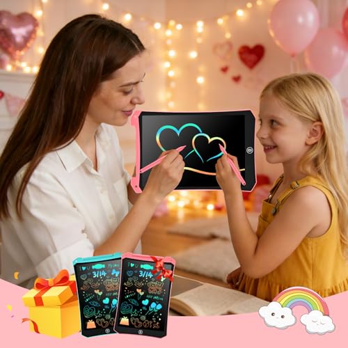 Valentine's Day Gift for Kids,RaceGT Drawing Pad Kids Toys for 3 4 5 Year Old Boy Girls Etch a Sketch LCD Writing Tablet Back to School Mess Free Doodle Board Holiday Travel Essentials Birthday Gifts - Image 2